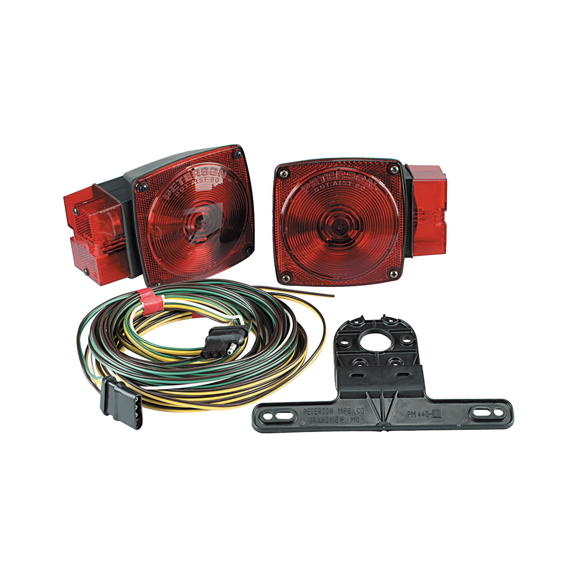 Peterson Manufacturing Submersible Trailer Square Light Kit — Model